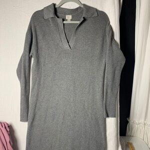 A new day - grey ribbed sweater dress sz Small
